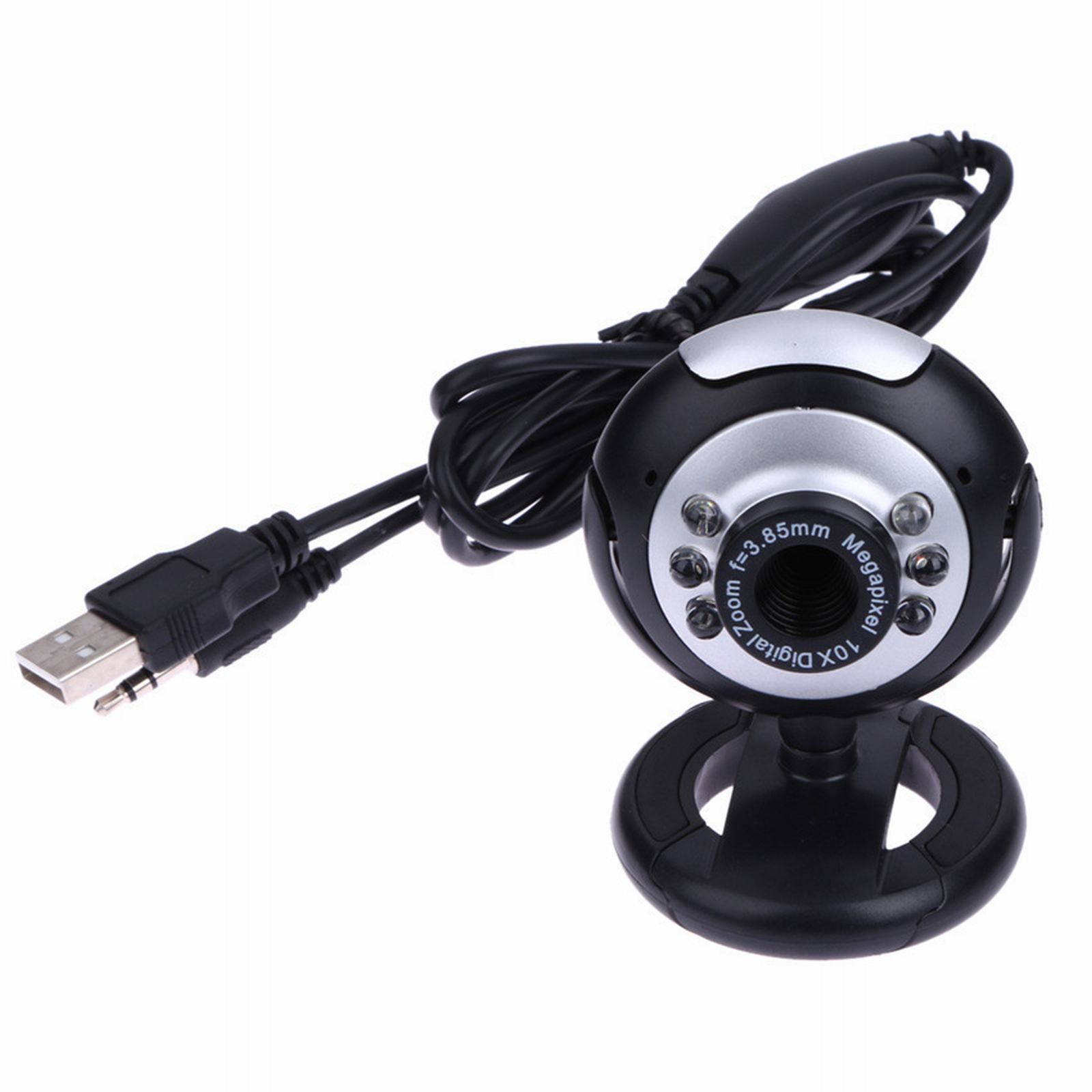 thumbnail image 3 of Webcam USB, 640x480, con micrófono, para portátil/sobremesa, Clip-On, 3 of 4